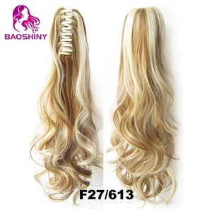 Clip <span class=keywords><strong>di</strong></span> artiglio <span class=keywords><strong>coda</strong></span> <span class=keywords><strong>di</strong></span> <span class=keywords><strong>cavallo</strong></span> estensioni dei capelli sintetici capelli <span class=keywords><strong>coda</strong></span> <span class=keywords><strong>di</strong></span> <span class=keywords><strong>cavallo</strong></span> 170 grammi <span class=keywords><strong>di</strong></span> colore biondo - Product Image 3