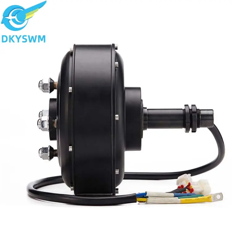 มอเตอร์ DC แบบไม่มีแปรงถ่านขนาด12 "72V,มอเตอร์เพลาเดียว1.2KW สำหรับรถยนต์ไฟฟ้ารถจักรยานยนต์สามล้อ