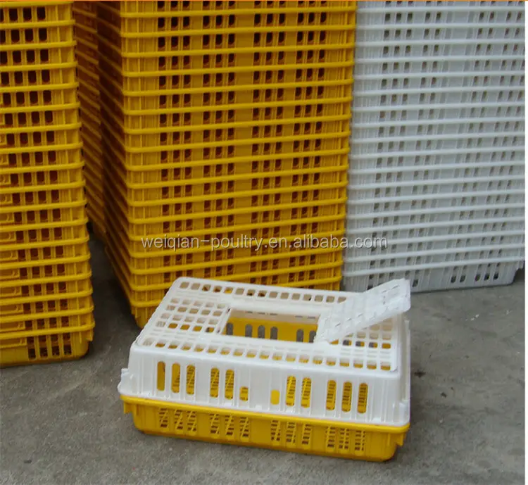 HDPE Plastik Tavuk taşıma sandığı/Kümes Hayvanları Taşıma Kutuları/Plastik Kümes Hayvanları Kafes
