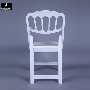 Chaises Pliantes Napoléon en Plastique Résine Blanche pour Jardin Événement Mariage Dining Party - Product Image 6