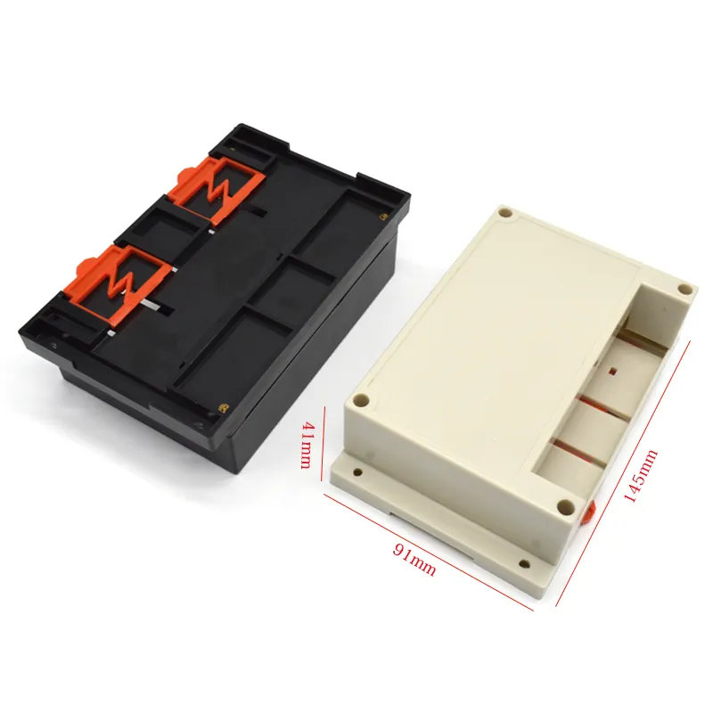 ABS Din Rail Plastic Enclosure Electronic Industrial Control Boxes For PCB