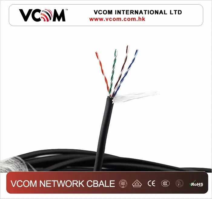 Venta caliente 305 m de Alta Velocidad de Cable de Red cat5e UTP de Cobre Desnudo