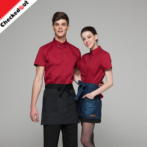 Moda <span class=keywords><strong>delantal</strong></span> de medio <span class=keywords><strong>cuerpo</strong></span> hombres y mujeres universal vaquero rayas delantales cocinero vestidos Delantales - Product Image 1