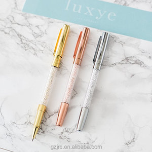 Rose Gold <strong>Silver</strong> <strong>Pen</strong> with Rose Gold <strong>Silver</strong> Roller <strong>Pen</strong> - 3 Fine Fancy Crystal <strong>Pens</strong> in Glossy White Gift Box | Gifts for Women - Product Image 5