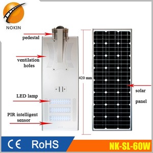 60 W al aire libre <span class=keywords><strong>bajo</strong></span> precio LED 60 W <span class=keywords><strong>todo</strong></span> en una luz solar de la calle con <span class=keywords><strong>el</strong></span> poste - Product Image 2