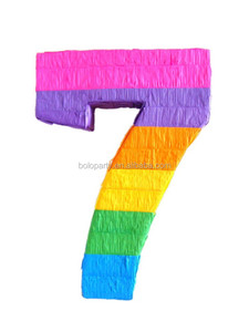Nouveau dernier style arc-en-ciel numéro 10 <span class=keywords><strong>Pinata</strong></span> pour fête d'anniversaire d'enfants - Product Image 3