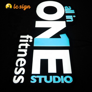 LC tường treo Acrylic hiển thị quảng cáo <span class=keywords><strong>LED</strong></span> chữ cái để làm cho dấu hiệu 3D hộp Đèn - Product Image 2