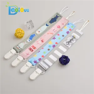 Thân Thiện Với Môi Dễ Thương Tùy Chỉnh In Ấn Bé Pacifier Clip Với Thiết Kế