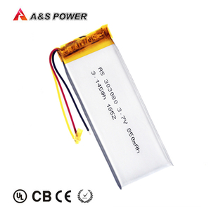 Baterías para audífonos Lipo 303080 3,7 V 850mAh 3.145Wh batería recargable de polímero de litio con IEC62133/UN38.3 - Product Image 2