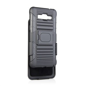 Funda TPU y plastico holster combo funda clip para samsung <span class=keywords><strong>galaxy</strong></span> <span class=keywords><strong>grand</strong></span> <span class=keywords><strong>prime</strong></span> g530 negro - Product Image 4