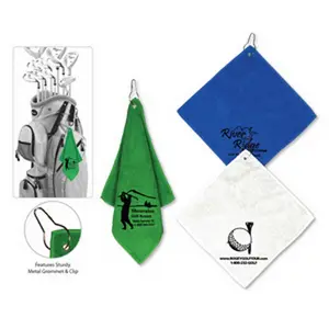 Super soft Golf towel sport microfiber towel for car/golf towels microfiber with grommet and hook