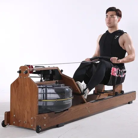 Hout Water Roeier Machine Klassieke Indoor Roeimachine Fitness Voor Thuis