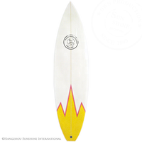 Planche de surf courte personnalisée en fibre de verre, résine et mousse EPS