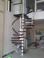 Escalier fournisseurs pas cher modulaire fil balustrade escalier en colimaçon en bois