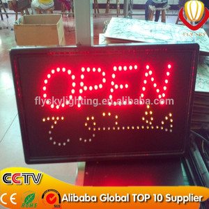 Alibaba exprimer à chaud de vente directe d'usine super luminosité led signe open bord. magasins panneau publicitaire - Product Image 3