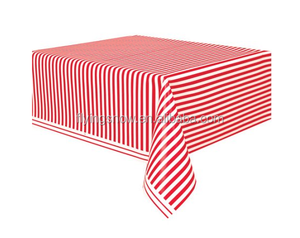 Fashion Stripe Colorful <strong>Plastic</strong> <strong>Table</strong> <strong>Cover</strong>, 54X108 - Product Image 2