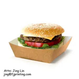 Khoai Tây Chiên, Gà Nugget, Cánh Gà Nướng Khay Giấy Ăn Burger