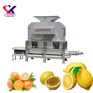 Equipamentos de produção de suco de frutas 2000 kg/h abacaxi frutas cítricas laranja extrator de suco, Máquina de Descascar