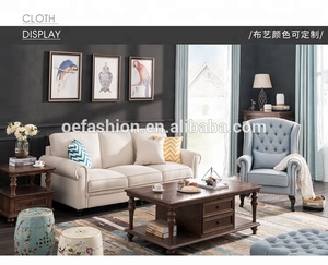 Newest Solid Wood Living Room Furniture Tufted <strong>Fabric</strong> Accent <strong>Club</strong> <strong>Chair</strong>
