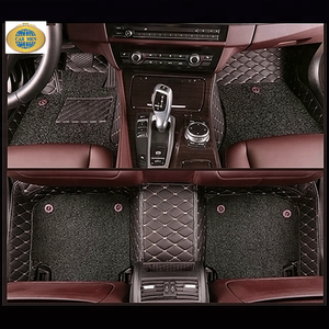 Alfombrilla de doble capa para el suelo del coche, accesorio antideslizante e impermeable, disponible en varios colores, 7D, gran oferta, <span class=keywords><strong>2022</strong></span> - Product Image 5