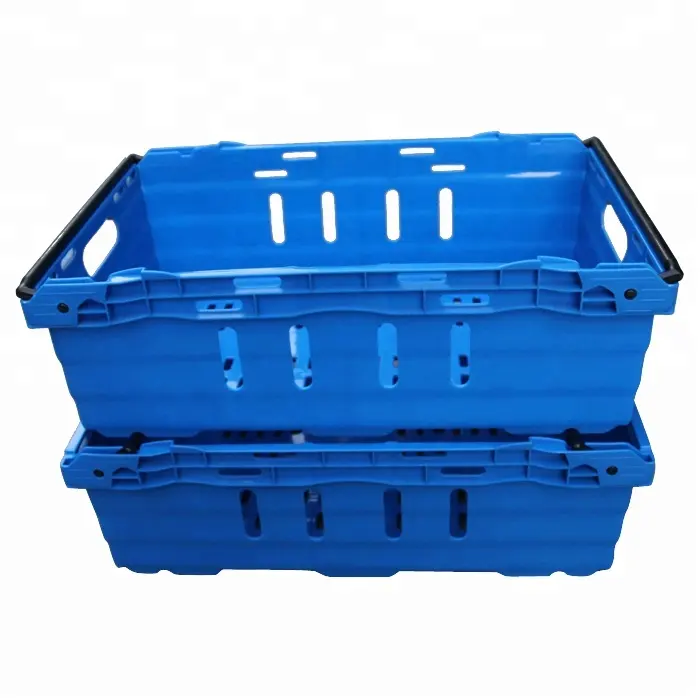 QS cajón de pescado de plástico ventilada la caja de plástico de la cesta de malla