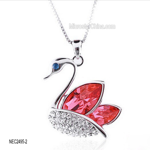 Nec2495 amante Crystal Rhinestone collar colgante de moda para los regalos - Product Image 3