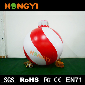 Inflable al aire libre grande rojo Navidad decoración de Año Nuevo bolas festivai actividad colgante globo fábrica - Product Image 6