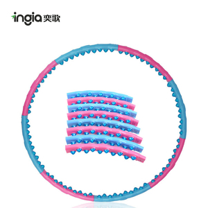 <span class=keywords><strong>Hula</strong></span> <span class=keywords><strong>hoop</strong></span> portátil con bolas de masaje para la aptitud - Product Image 4