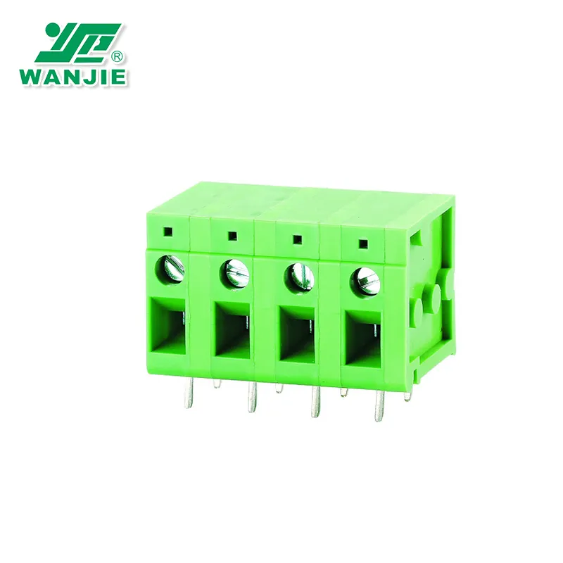 Wanjie 7.5mm Pitch PCB Screw Type Terminal Connectors 90 degree WJ105RA-7.5