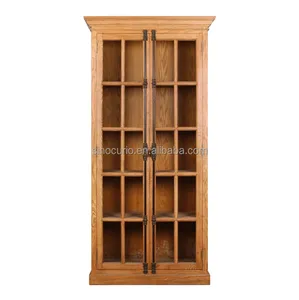 Garde-robe en bois de chêne massif Antique de style européen, meubles de chambre à coucher sculpté