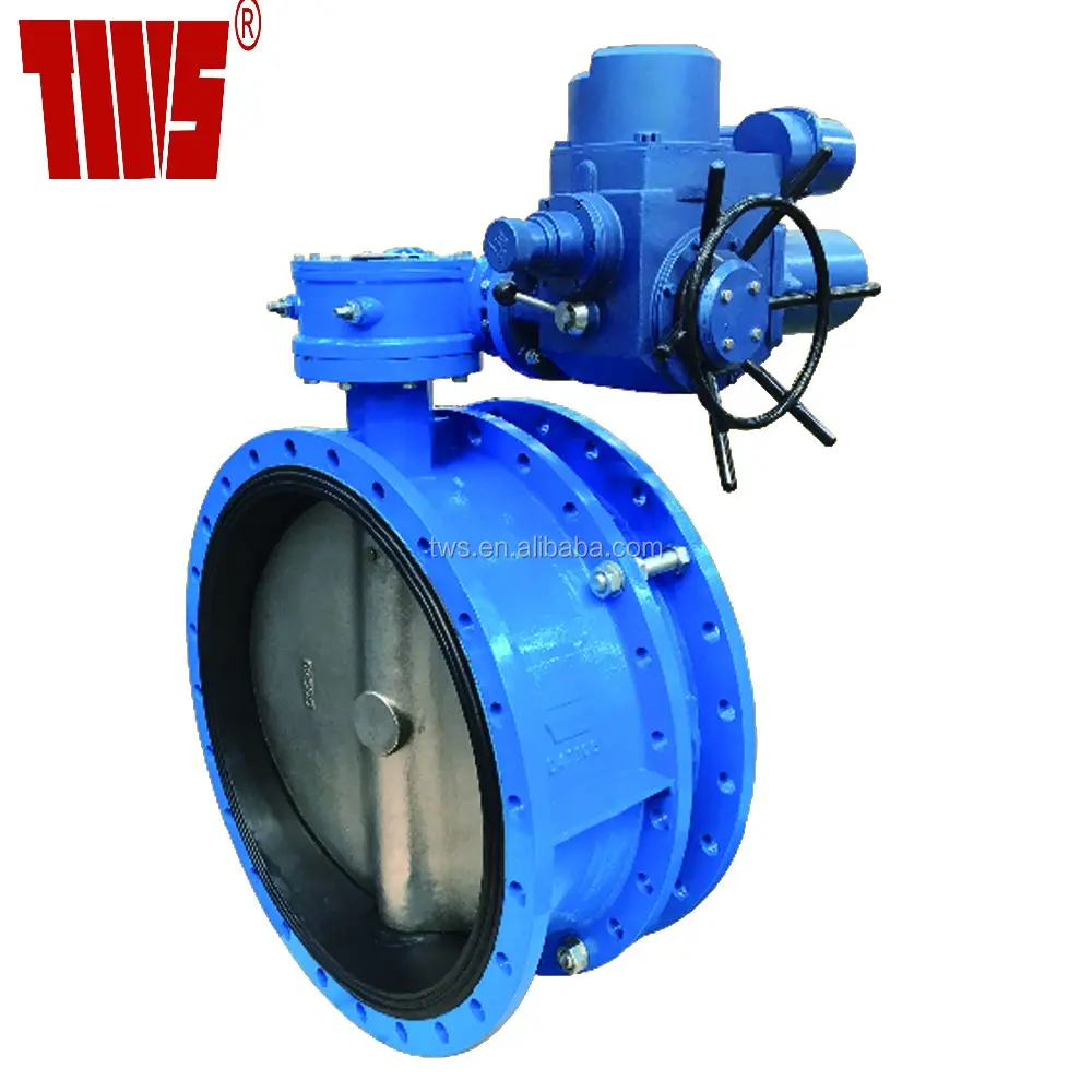 Rotork Regulating type Electric Actuated Double Flange Expansion Butterfly Valve