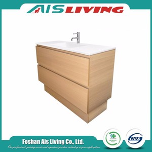 Modern Classic Double Sink <strong>Bathroom</strong> Vanity Cabinet <strong>Free</strong> <strong>Standing</strong> Commercial Home Use Wooden MDF Melamine Includes <strong>Mirror</strong> - Product Image 2