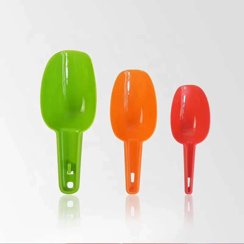 अच्छी गुणवत्ता पीपी रसोई पाक उपकरणों को मापने 3 टुकड़ा प्लास्टिक घोंसले खाद्य मापने स्कूप सेट