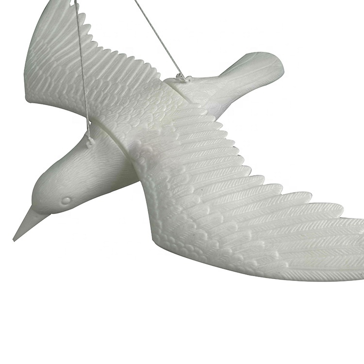 Vivid Flocked Hard Plastic Flying Black Crow Hunting Decoy Crow Deco With Built in Stake for Baiting Shooting · image 4