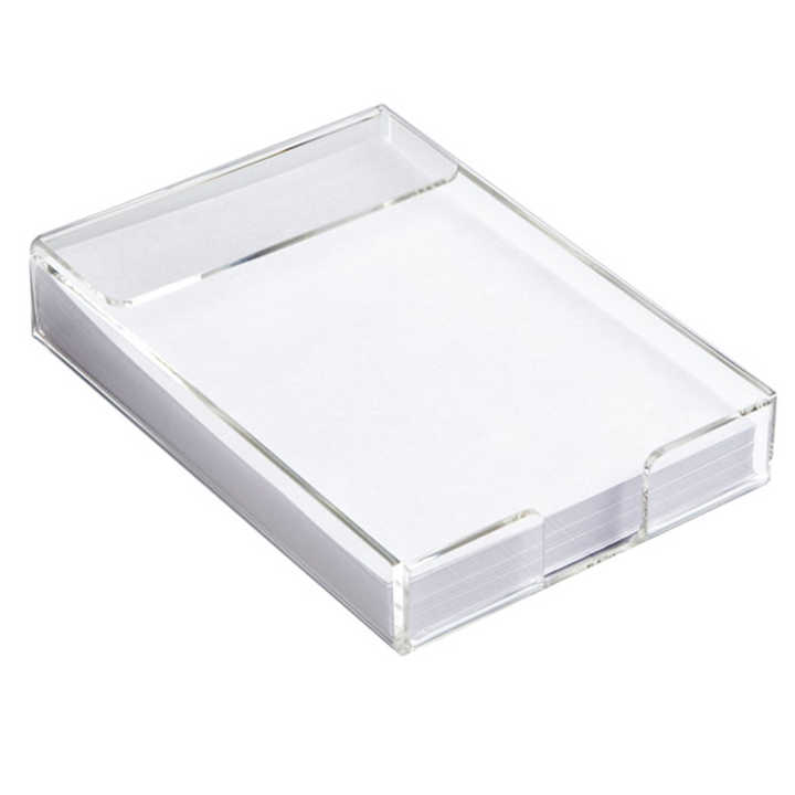 Rectangular Customized Clear Acrylic Notepad Holder