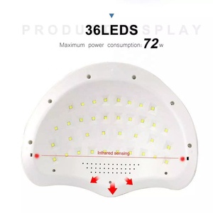Sèche-ongles à deux mains, grand espace, professionnel, 72W, photothérapie, sèche-ongles électrique à gel <span class=keywords><strong>UV</strong></span> LED, <span class=keywords><strong>lampe</strong></span> à ongles, <span class=keywords><strong>machine</strong></span> de manucure de salon - Product Image 3