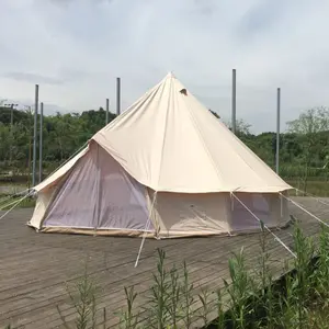 5-8 persona di Lusso Teepee Tipi di Famiglia Tenda di Campeggio Tela di Cotone Tenda di Bell