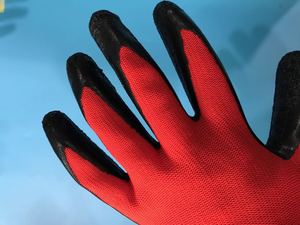 Guantes de Trabajo de Seguridad Industriales de Goma, Guantes Rojos Económicos para Trabajos de Construcción - Product Image 5