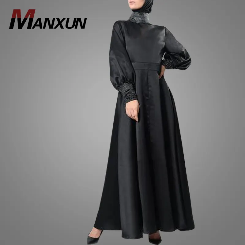 Hồi giáo quần áo ăn mặc như nữ hoàng abaya Swing Gown DRESS saudi jalabiya kaftan Maxi Dress Dubai satin abaya