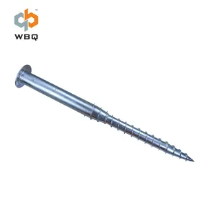 Galvanized Ground Screw Helical Piles for Solar Mounting Structure