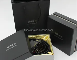 High quality custom leather belt box gift box paperboard box for Jewelry and gifts
