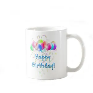 Hochwertige Keramik weiß alles Gute zum Geburtstag Tasse