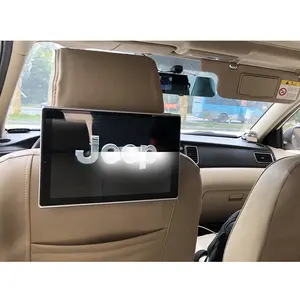 Araç Android koltuk multimedya eğlence kafalık Tv monitörleri Jeep Wrangler Grand Cherokee pusula Renegade IPS ekran