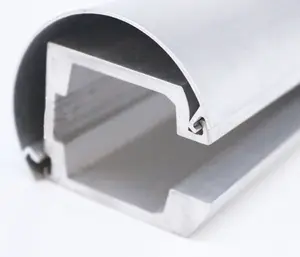 Großhandel aluminium tracks glas-Glas montage track U kanal aluminium profil für hängen rollen räder