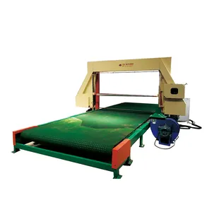 Automatic horizontal low density polyurethane mattress foam block sheet cutting machine