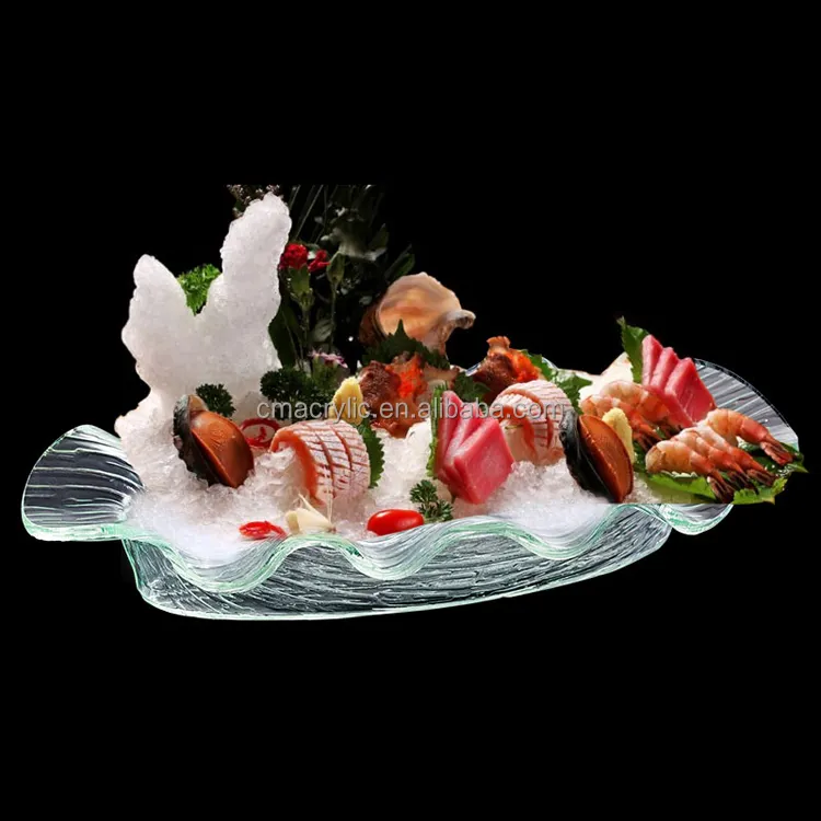 Custom design acrylic plastic industrial japanese and south Korean cuisine hot pot seafood platter