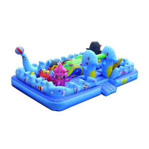 Labyrinthe gonflable géant <span class=keywords><strong>Jeux</strong></span> de sport Outdoor Gonflable Combo Slide Amusement Park for Sales - Product Image 5