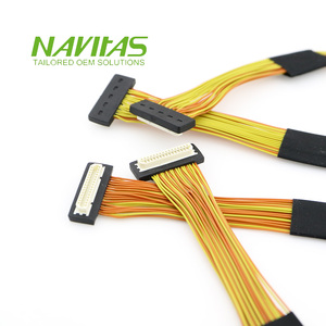 สายเคเบิล LVDS แบบกำหนดเอง ระยะห่าง 1 มม. 31 พิน ชุบดีบุก ยี่ห้อ Hirose ได้รับการรับรองมาตรฐาน RoHS และ UL1571 สำหรับ - Product Image 3