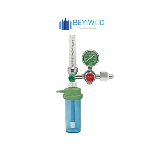Inhalador de oxígeno médico, regulador de oxígeno con humidificador para ambulancia, regulador de gas con medidor de flujo