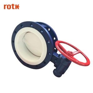 De alta precisión de producto caliente barato cerrar rápidamente flúor forro tipo de brida válvula de mariposa - Product Image 6